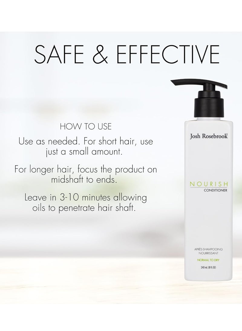Josh Rosebrook Josh Rosebrook Nourish Conditioner A rich moisturizing conditioner for all hair types and textures with normal to dry scalp types (8 Fl Oz)  - Image 2