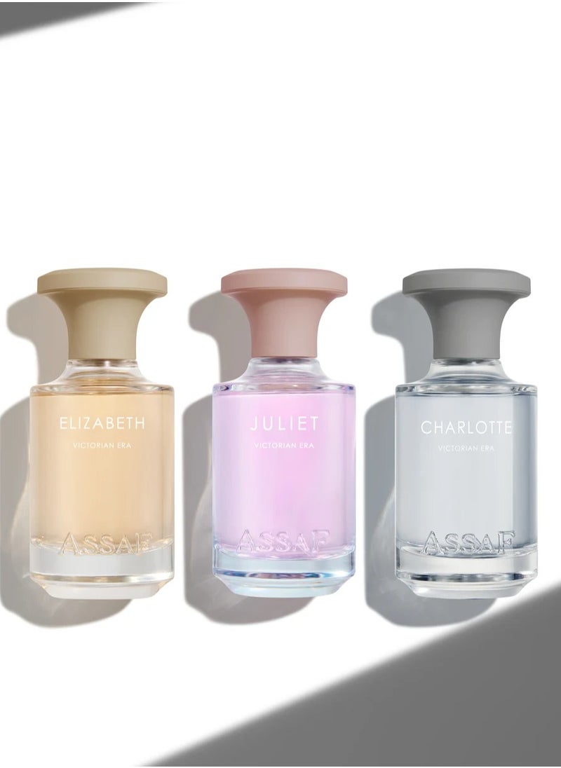 charlotte 100 ml + juliet 100 ml + elizabeth 100 ml