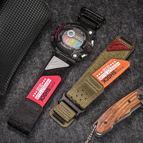 DAVILANE Watch Band Strap for Casio G-shock GWF-1000 GWF1000,Super Rugged Hook and Loop Nylon Sports Strap - Image 3
