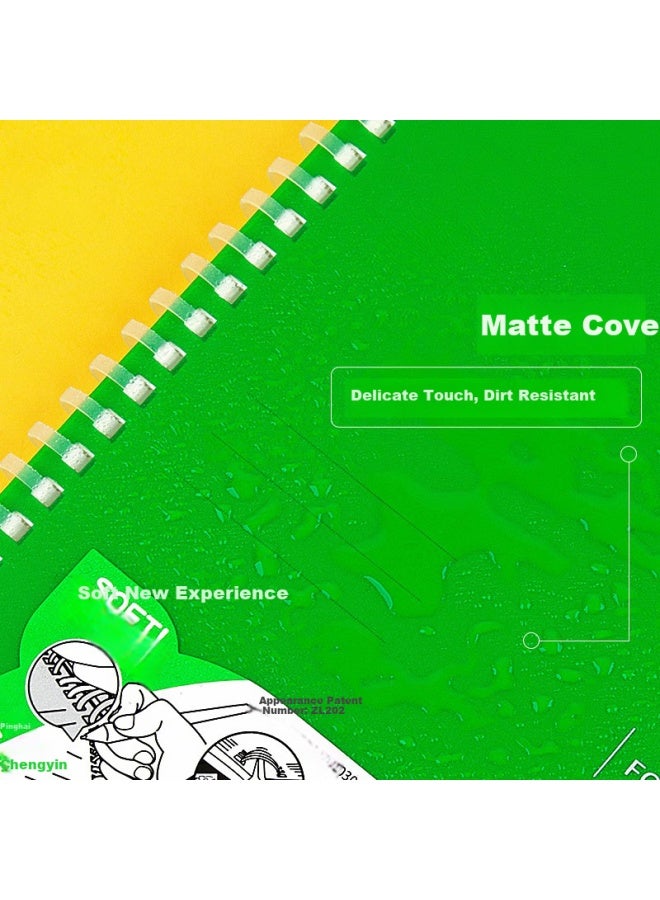Fizz (Fizz) A5 Soft Spiral Notebook With Pp Cover Stationery Notepad Hard Copy Notebook Horizontal Line Diary 80 Pages Green Fz33705 Souvenir - Image 2