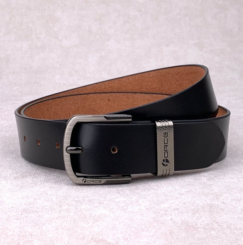 فورس حزام جلد طبيعي تيمبر (أسود) من جلد ميلانو - Image 1