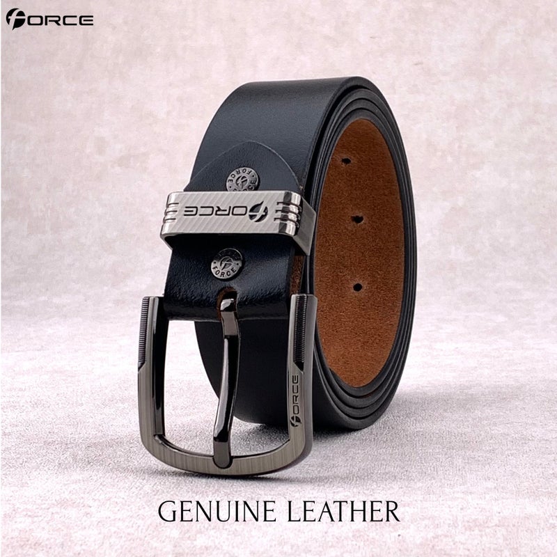 فورس حزام جلد طبيعي تيمبر (أسود) من جلد ميلانو - Image 3