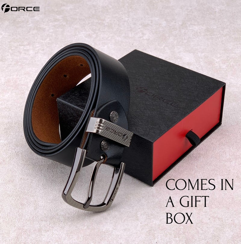 فورس حزام جلد طبيعي تيمبر (أسود) من جلد ميلانو - Image 4