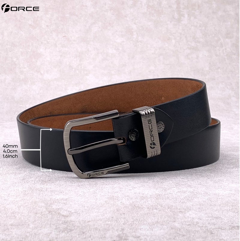 فورس حزام جلد طبيعي تيمبر (أسود) من جلد ميلانو - Image 5