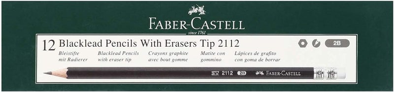 FABER-CASTELL Goldfaber Graphite Pencil - Pack of 12-2B 2112 - Image 1