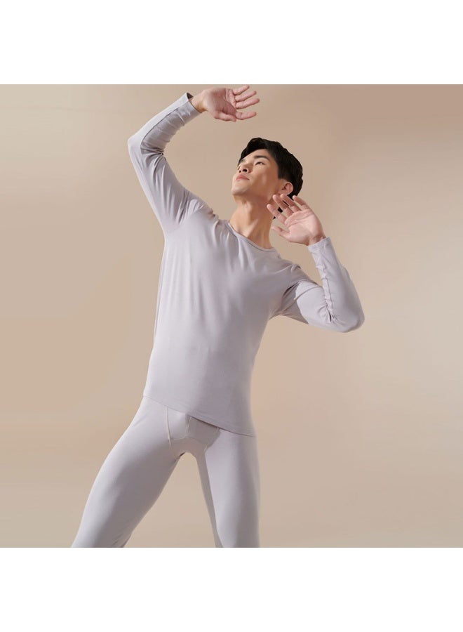 Men  Cotton  Winter Thermal Underwear set Breathable Tops Pants Set