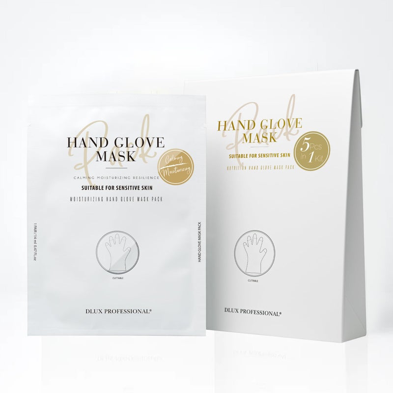 DLUX PROFESSIONAL Hand Masks  Moisturizing Fragrant Hand Mask Gloves Protein Rich Moisturizing Gloves For Dry Skin Single Use