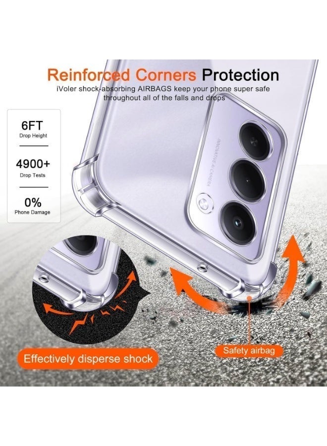 حافظة حماية شفافة  لموبايل شاومي ريدمي 15 حافظة حماية رفيعة من البولي يوريثين الحراري المرن الناعم لهاتف شاومي ريدمي 15 شفاف - Image 4