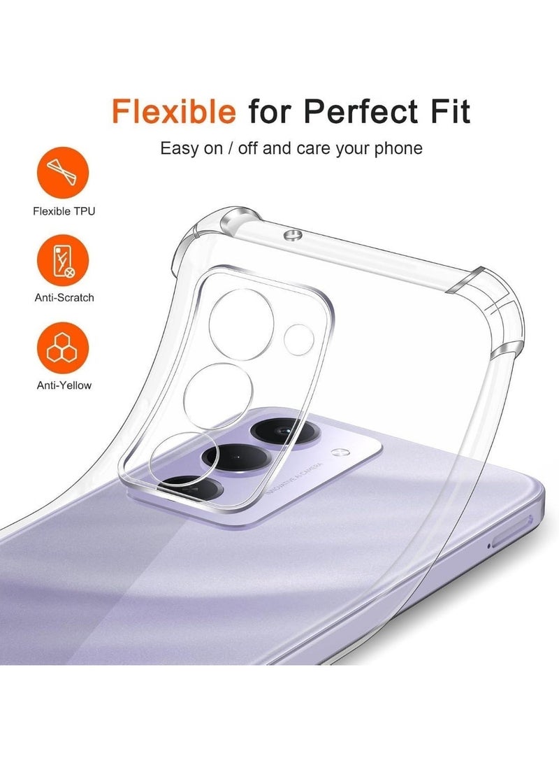 حافظة حماية شفافة  لموبايل شاومي ريدمي 15 حافظة حماية رفيعة من البولي يوريثين الحراري المرن الناعم لهاتف شاومي ريدمي 15 شفاف - Image 2