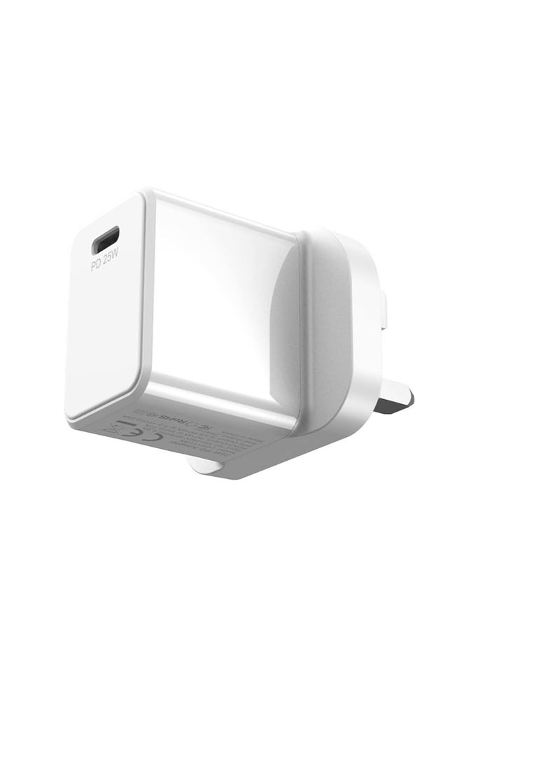 ليفور شاحن حائط ليفور 25 وات 1XUSB-C، محول شحن سريع لتوصيل الطاقة - أبيض - Image 3