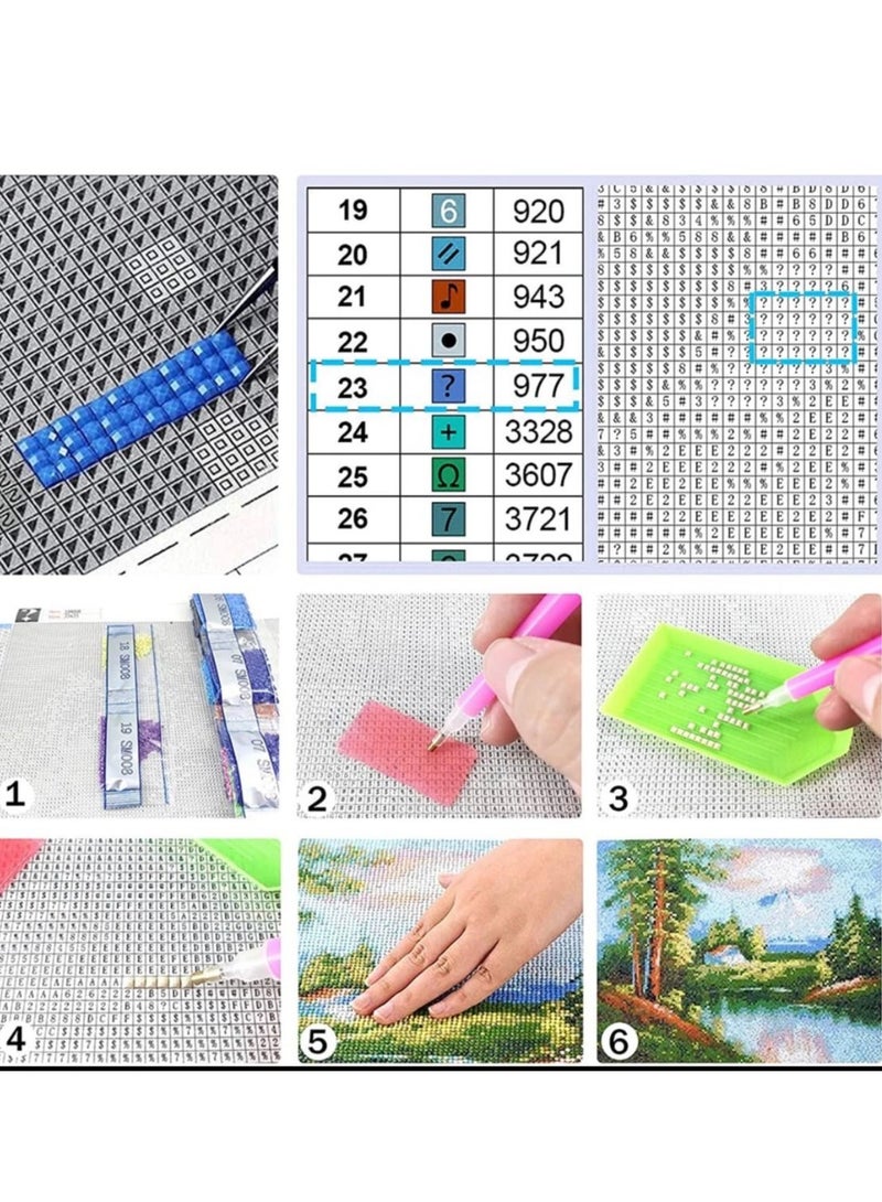 STRATEG DIY 5D Round Diamond Painting Craft Kits Multicolor - Image 5