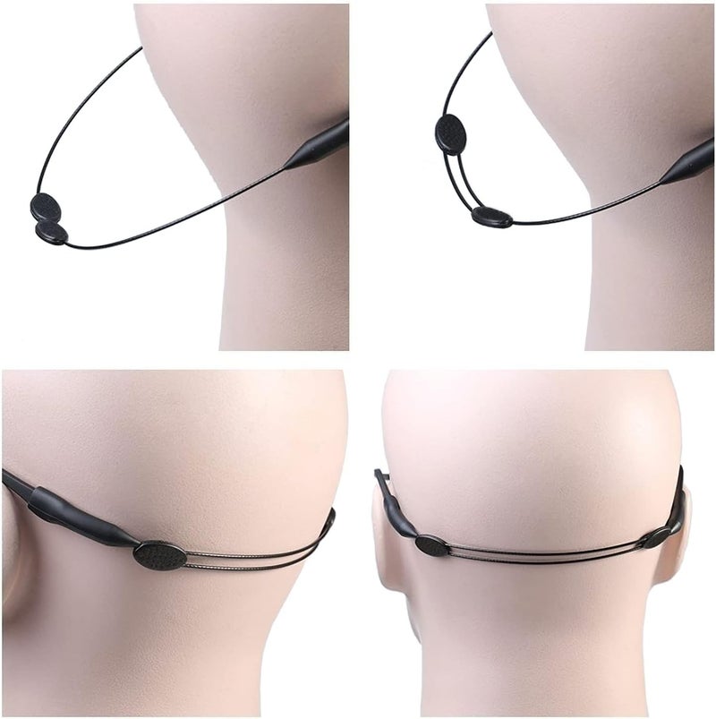 Feora9X Adjustable Eyeglass Strap With Ear Support, Sunglass Lanyard Neck Cord Retainer, Anti-slip Specs Holder for Glasses - Image 3