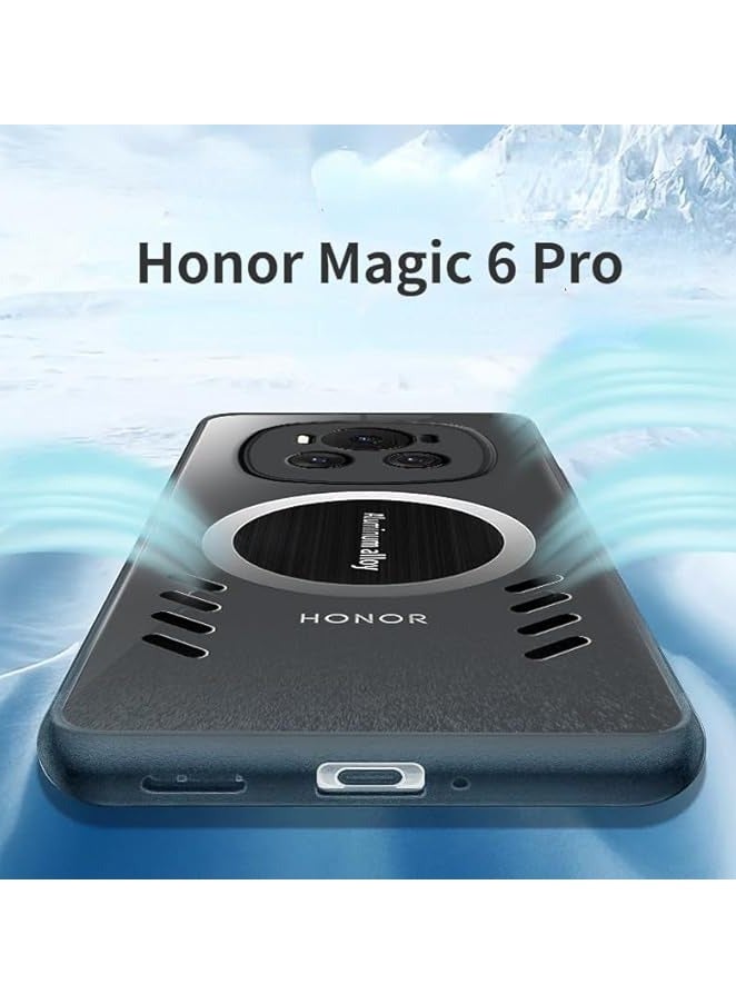Compatible with Honor Magic 6 Pro 5G Case Cover Frosted Heat Dissipation and Anti Drop Measures Full Protection Fundas For Magic 6 Pro