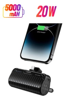 VEGER 20W Small 5000mAh Mini Power Bank 20W Fast Charging Portable Charger Battery Pack Compatible with iPhone 14/14 Pro/14 Pro Max/14 Plus/13/12/11 /XS/XR/X/8/7/6s/Plus 