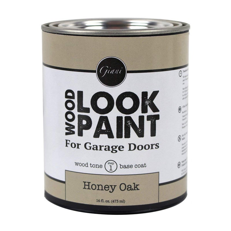 Giani Wood Look Paint for Garage Doors- Step 1 Wood Grain Base Coat Pint (Honey Oak) - Image 2