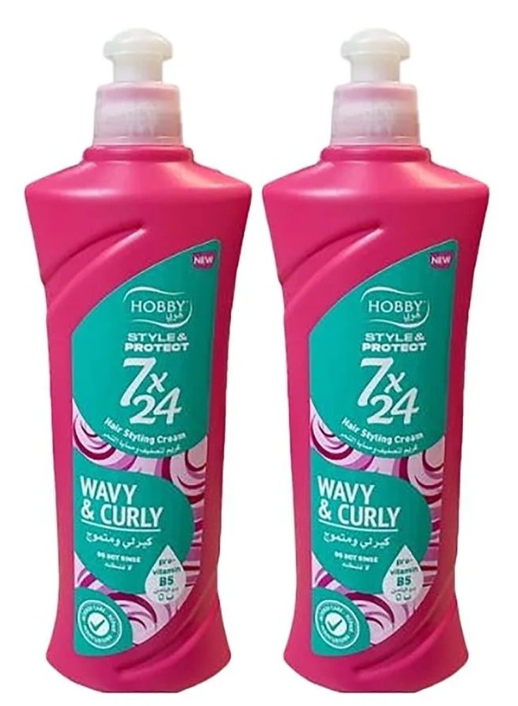هوبي قطعتين من كريم تصفيف للشعر الكيرلي والمتموج 7×24- 250 مل - Image 1