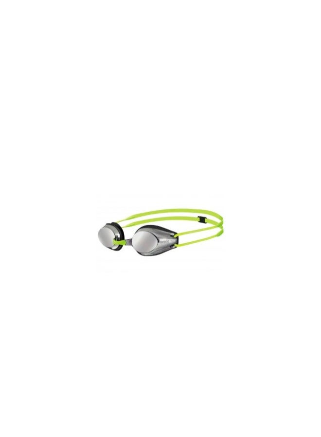 arena Tracks Mirror Junior Goggles     Color: Silver-Black-Fluoyellow - Image 1