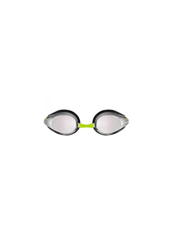 arena Tracks Mirror Junior Goggles     Color: Silver-Black-Fluoyellow - Image 2