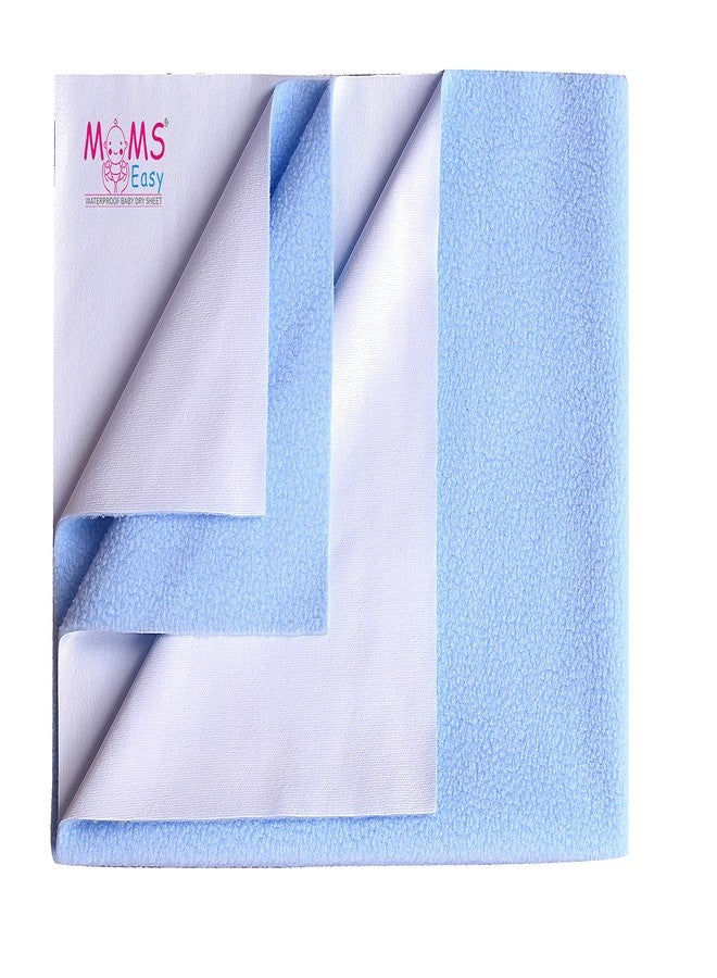 Moms Easy MOMSEASY® New Born Baby Water Proof and Reusable Mat, Bed Protector, Absorbent Dry Sheets SkyBlue (X-Large, 200x140 CM) - Image 1