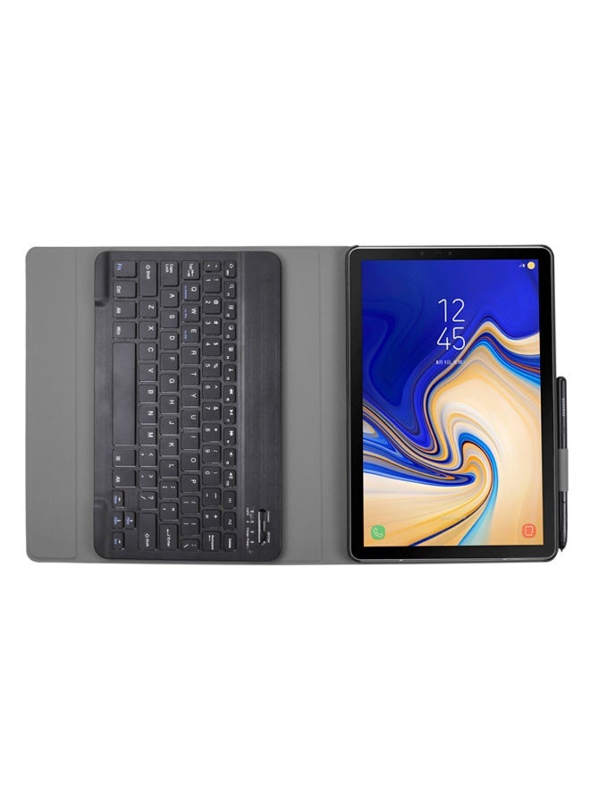 نيو حافظة لوحة مفاتيح لجهاز Samsung Galaxy Tab S5e مقاس 10.5 بوصة (2019) - غطاء نحيف من جلد البولي يوريثان مع لوحة مفاتيح بلوتوث قابلة للفصل، وحامل متعدد المشاهدات، وخاصية السكون/التنشيط التلقائي، وحماية كاملة - متوافق مع أجهزة T720/T725/T727 - Image 4