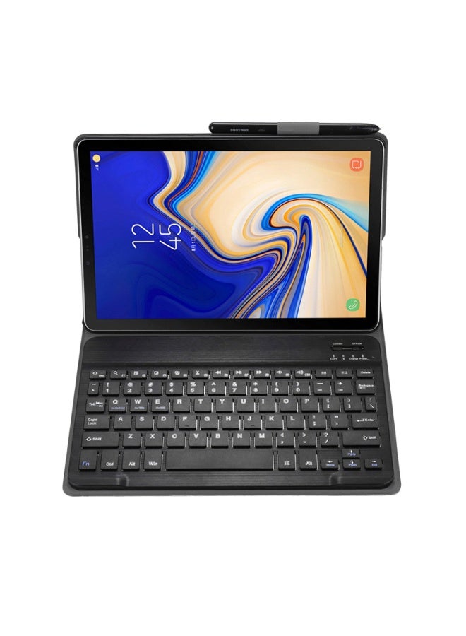 نيو حافظة لوحة مفاتيح لجهاز Samsung Galaxy Tab S5e مقاس 10.5 بوصة (2019) - غطاء نحيف من جلد البولي يوريثان مع لوحة مفاتيح بلوتوث قابلة للفصل، وحامل متعدد المشاهدات، وخاصية السكون/التنشيط التلقائي، وحماية كاملة - متوافق مع أجهزة T720/T725/T727 - Image 5