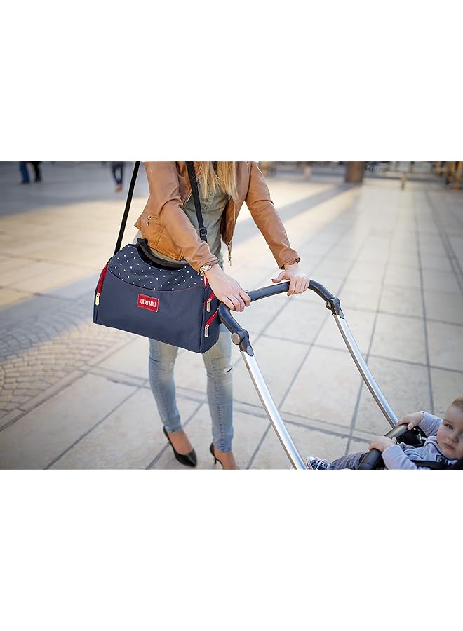 إيروريكس حقيبة تغيير حفاضات متعددة الجيوب باللون الأزرق، قطعة واحدة - Image 2