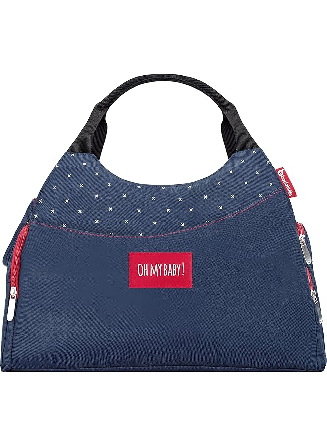 إيروريكس حقيبة تغيير حفاضات متعددة الجيوب باللون الأزرق، قطعة واحدة - Image 1