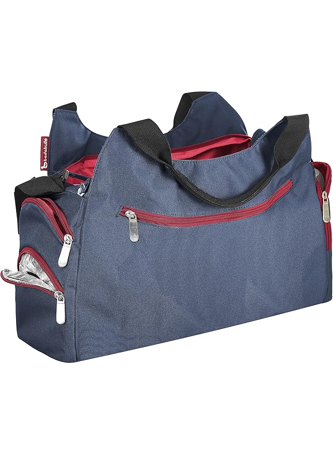 إيروريكس حقيبة تغيير حفاضات متعددة الجيوب باللون الأزرق، قطعة واحدة - Image 5