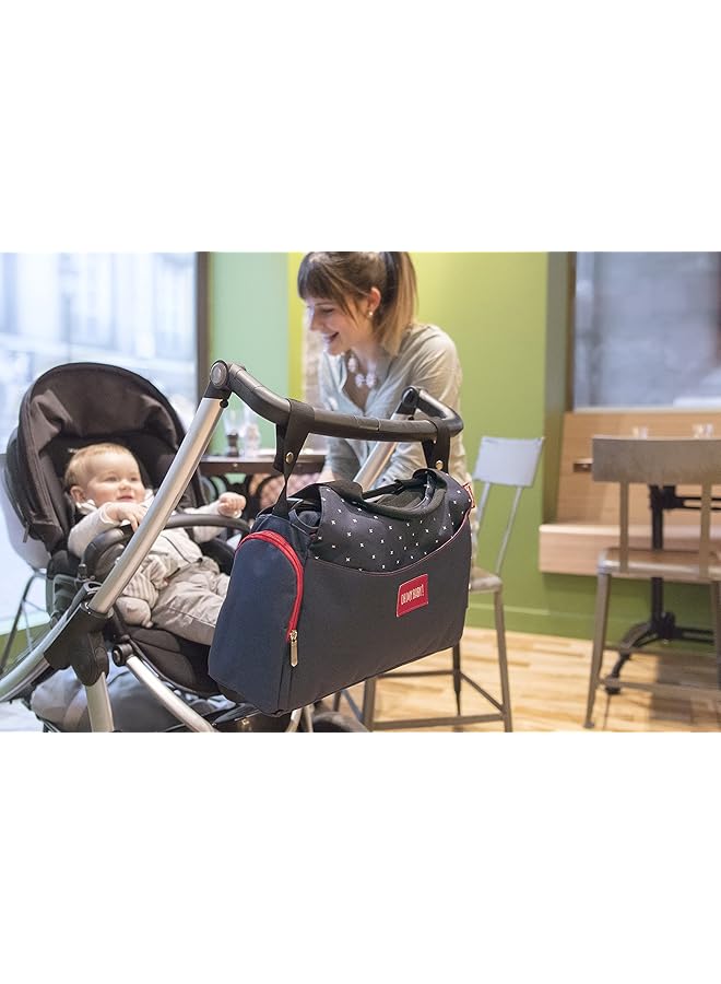 إيروريكس حقيبة تغيير حفاضات متعددة الجيوب باللون الأزرق، قطعة واحدة - Image 3