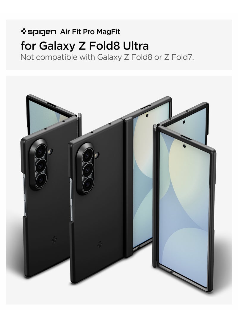 Spigen Air Fit Pro MagFit Samsung Galaxy Z Fold 8 ULTRA Case [MagSafe compatible] Qi2.2 Cover (2026) Slim with Hinge Protection - Black - Image 3