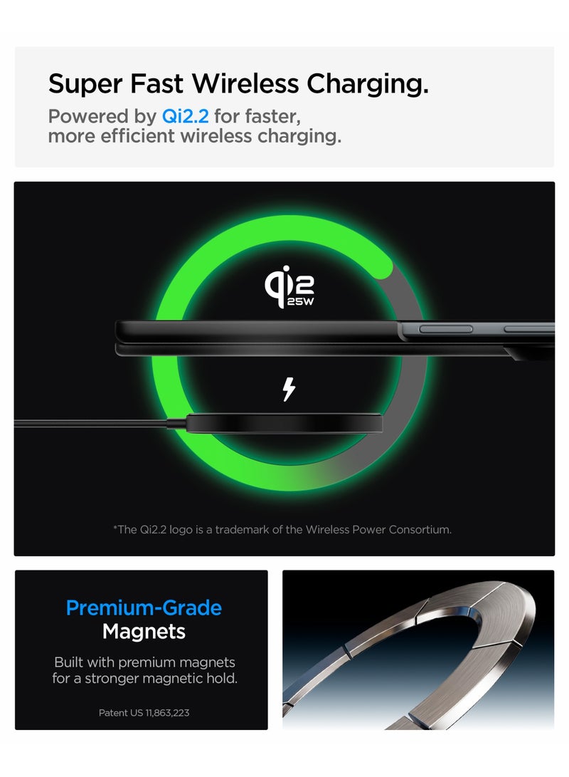 Spigen Air Fit Pro MagFit Samsung Galaxy Z Fold 8 ULTRA Case [MagSafe compatible] Qi2.2 Cover (2026) Slim with Hinge Protection - Black - Image 2