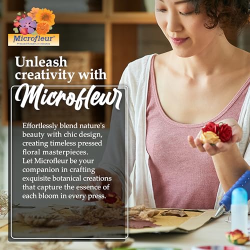 Microfleur - Regular Microwave Flower Press Refill Pack - Floral Art Crafting Accessory, Creative Pressing, DIY Handicrafts Creations for Plant Lovers, Replacement Washable Cotton Liners - 5" (13 cm) - Image 5