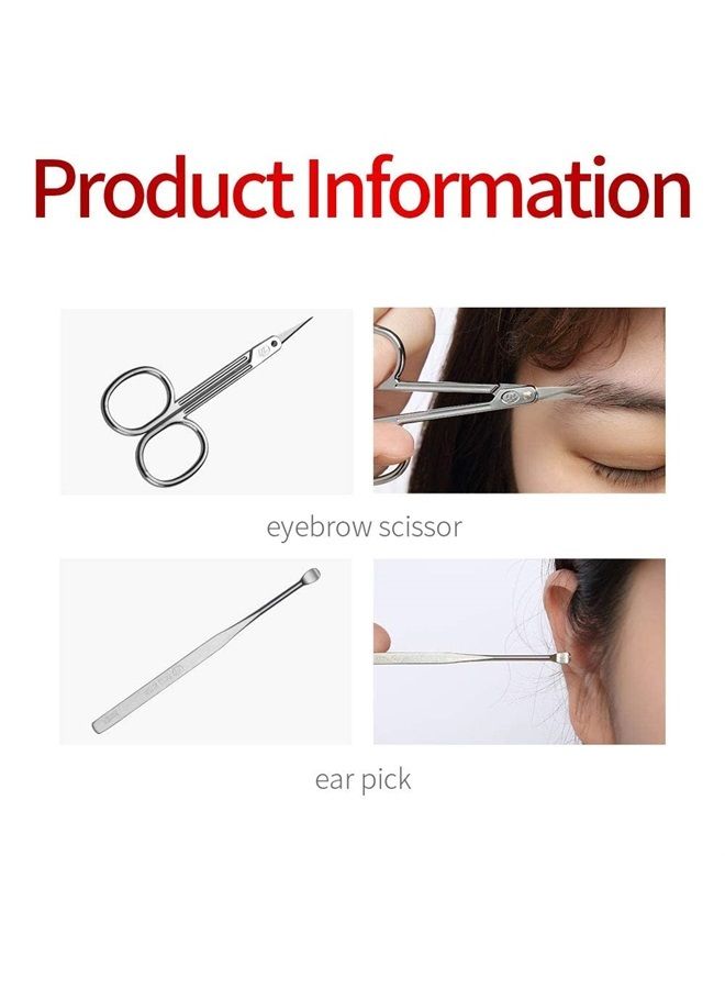 Korean Nail Clipper! World No. 1, Three Seven 777 Travel Manicure Pedicure Grooming Kit Set Made in Korea, Since 1975 (4112GC)