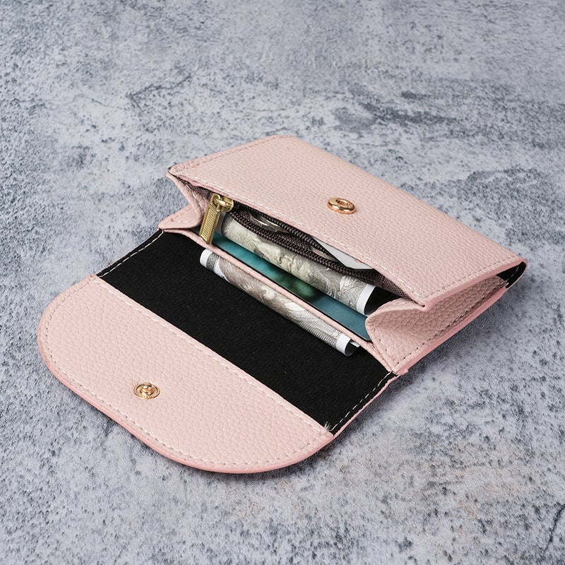 Multifunctional Solid Color PU Leather Wallet, RFID Blocking Design Portable Daily Storage Purse for Cards Cash Coin Business Use - Image 2