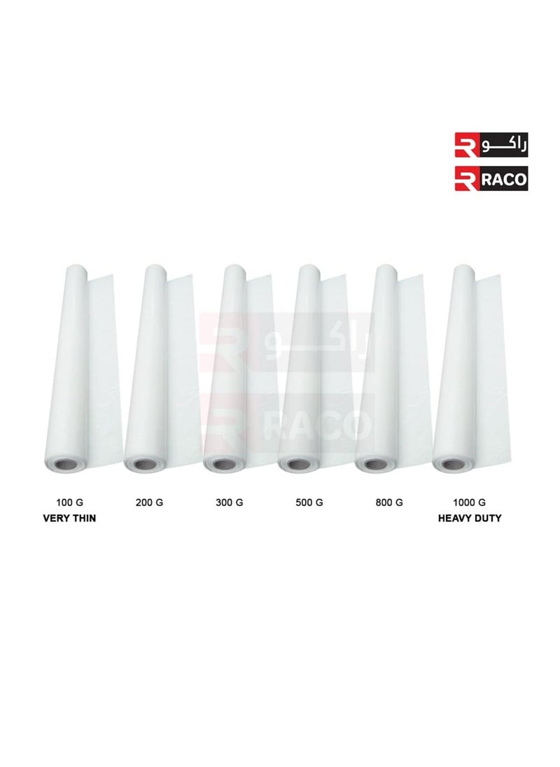 RACO RACO Durable Polythene Sheet Roll for Floors and Furniture Protuct from Dust and Water when Painting and Decorating (500G, 25M)  - Image 2