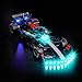 Hilighting Upgraded Led Light Kit Compatible with Lego MercedesAMG F1 W15 Race Car Building Set Lights Decoration Compatible with Lego 77244 Model Not Included - Image 2