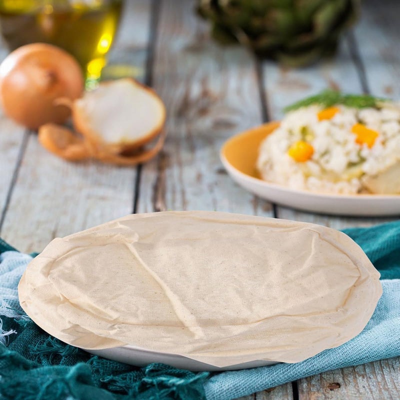 أغطية قماشية لسلة تخمير الخبز GALPADA، 4 قطع، مقاس 25x15x8 سم، بيضاوية الشكل، لأدوات الخبز ومستلزمات المطبخ، مناسبة لصنع الخبز الطبيعي والخبز الحرفي - Image 5