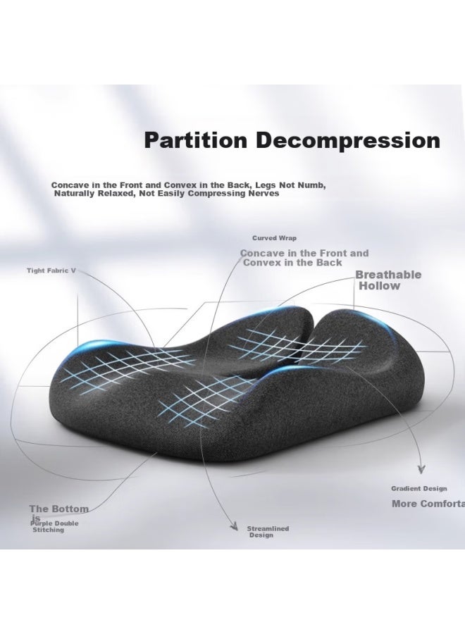 Mixiaoshu Chair Cushion, Office Seat Comfort Aid, Memory Foam, All-season Buttock Pad, Chair Seat Cushion Pad - Image 3