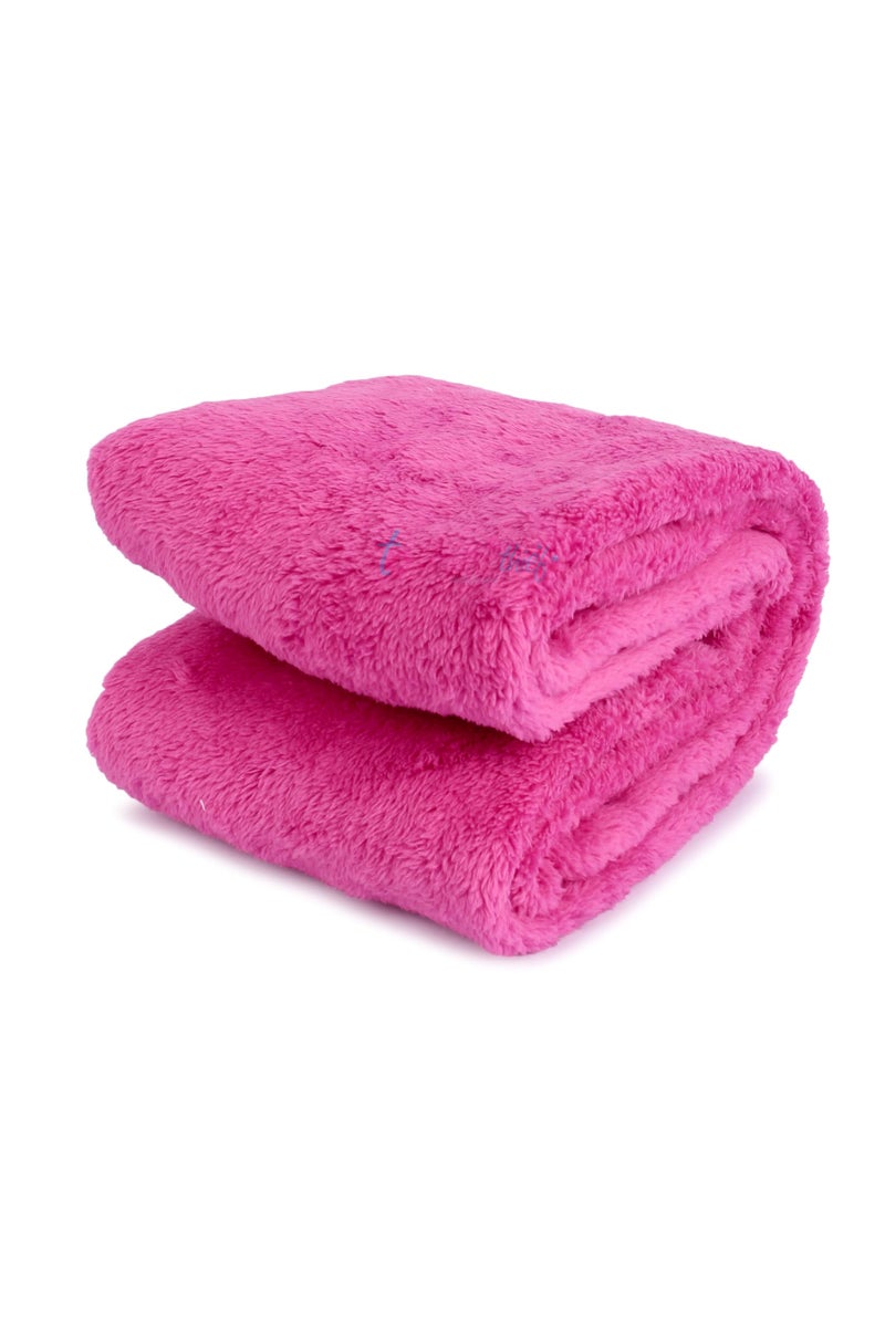 Butterthief Flannel Swaddle Baby Blanket for Newborn Babies Soft All Seasons Wrapper Sheet for New Born Boys & Girls (70x100 cm, 0-2 Years) (Magenta) - Image 1