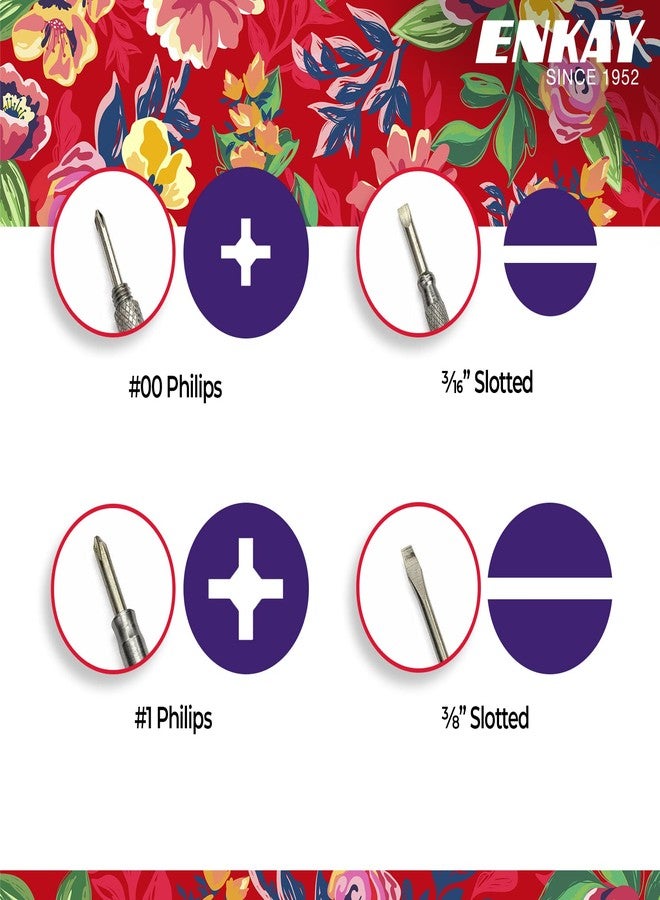 ENKAY - 6 in 1 Flower Hammer & Screwdriver, Multifunction Hammer Tool with Floral Print (Pattern 6) - Image 5