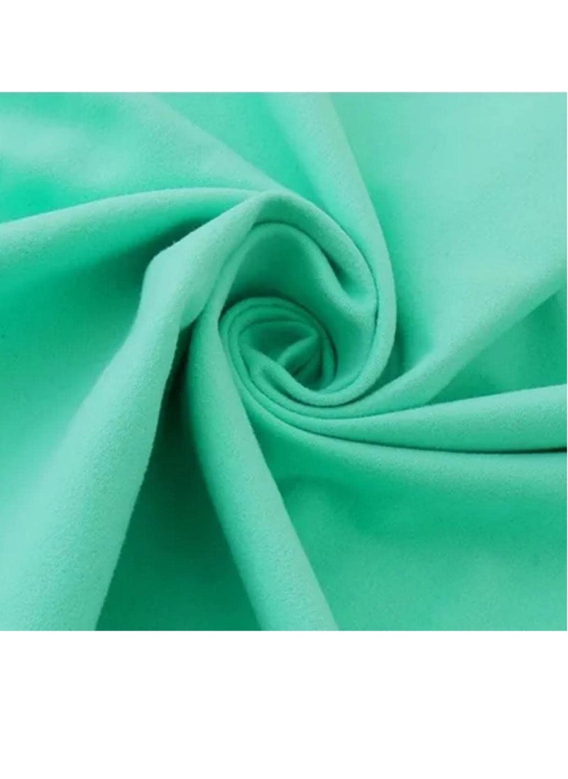 SpireHues - SpireHues Microfiber Travel Gym Yoga Towels Fast Drying Compact Beach Towel Light Weight Camping Towels Large Bath Sheet, 2 Packs (40 * 80cm+76 * 152cm), Green - Image 1