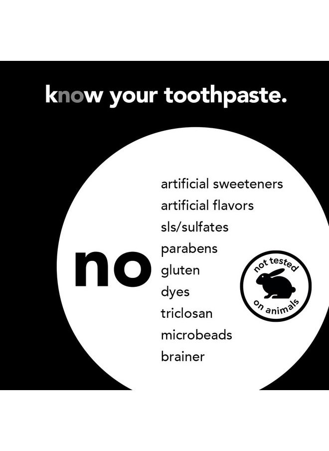 Hello Hello Activated Charcoal Toothpaste, Fluoride Toothpaste with Activated Charcoal, Teeth Whitening Toothpaste with Fresh Mint and Coconut Oil, No SLS, Vegan, Gluten Free, 3 Pack, 4 OZ Tubes  - Image 5