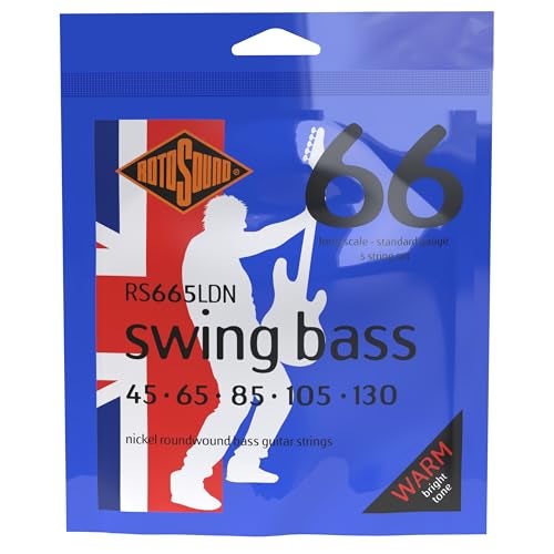 Rotosound RS665LDN Nickel 5 String Bass Guitar Strings (45 65 85 105 130) - Image 1