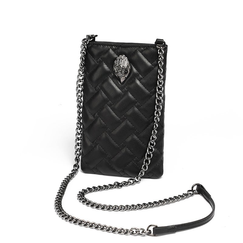 Kurt Geiger Women's Diamond Quilted Chain Shoulder Bag with Eagle Head Clasp - Small Mini Crossbody Bag - Image 2