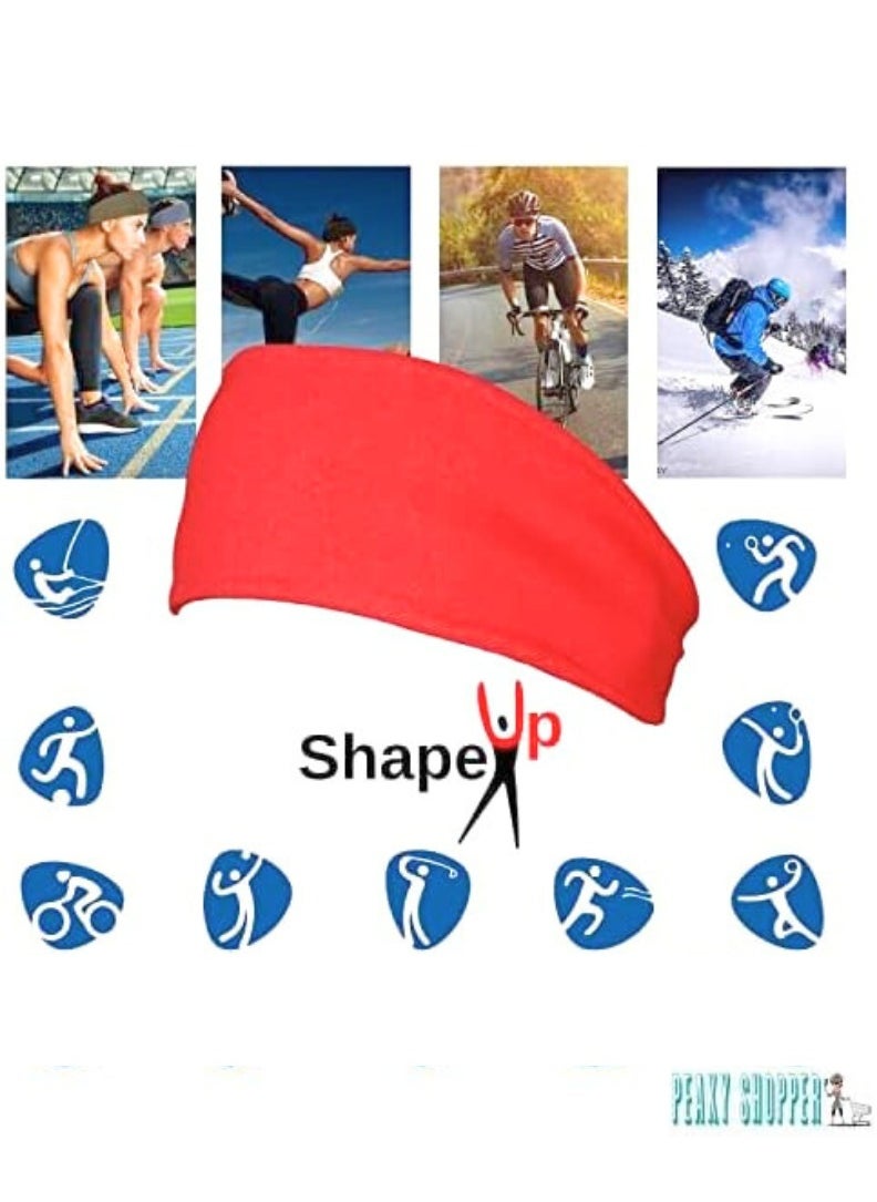 شيب أب - طقم من 4 عصابات رأس للرجال، مصنوعة من القطن الناعم لمزيد من الراحة. عصابة رأس مقاومة للانزلاق مناسبة للرجال والنساء، مثالية للتمارين الرياضية، ركوب الدراجات، اليوغا، التنس، كرة السلة، وغيرها من الأنشطة الرياضية - Image 1