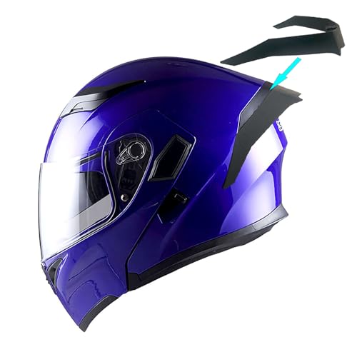 1Storm Motorcycle Modular Full Face Helmet Flip up Dual Visor Sun Shield: HB89 Glossy Blue - Image 1