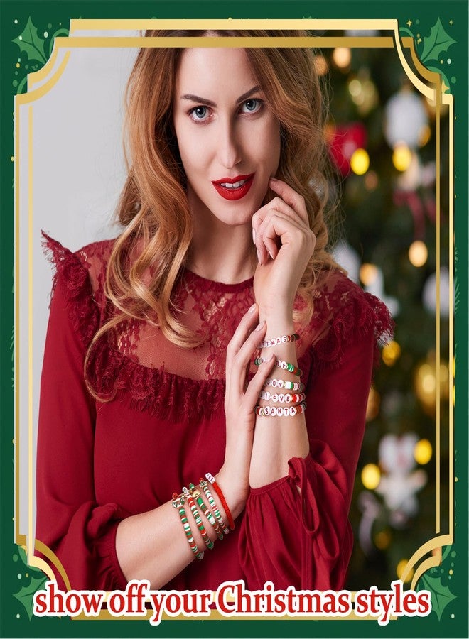 كينينج مجموعة كينينج 48 سوارًا لعيد الميلاد، أساور هيشي راكبي الأمواج، قابلة للتكديس، مجوهرات مطرزة، هدايا عيد الميلاد للنساء والرجال - Image 5