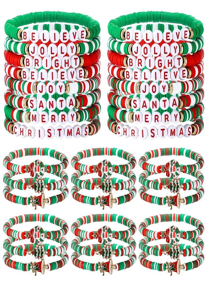 كينينج مجموعة كينينج 48 سوارًا لعيد الميلاد، أساور هيشي راكبي الأمواج، قابلة للتكديس، مجوهرات مطرزة، هدايا عيد الميلاد للنساء والرجال - Image 1