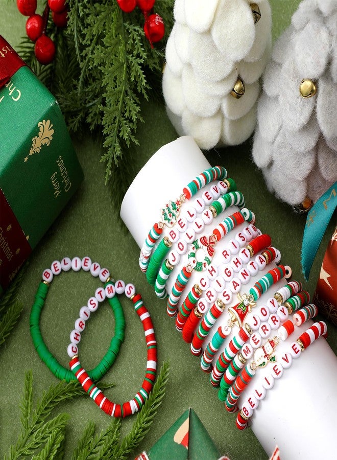 كينينج مجموعة كينينج 48 سوارًا لعيد الميلاد، أساور هيشي راكبي الأمواج، قابلة للتكديس، مجوهرات مطرزة، هدايا عيد الميلاد للنساء والرجال - Image 3