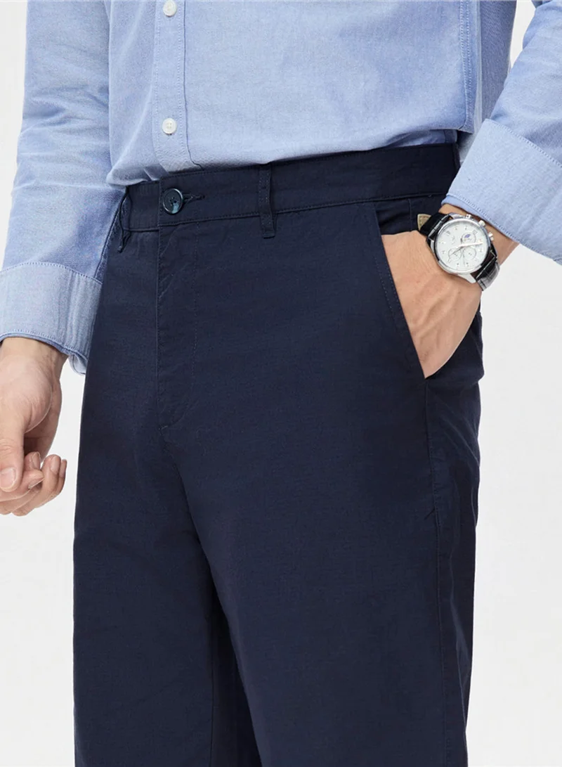 GIORDANO  Men’s Regular Fit Stretch Twill Pants with Mid Rise for Men | Best Price UAE